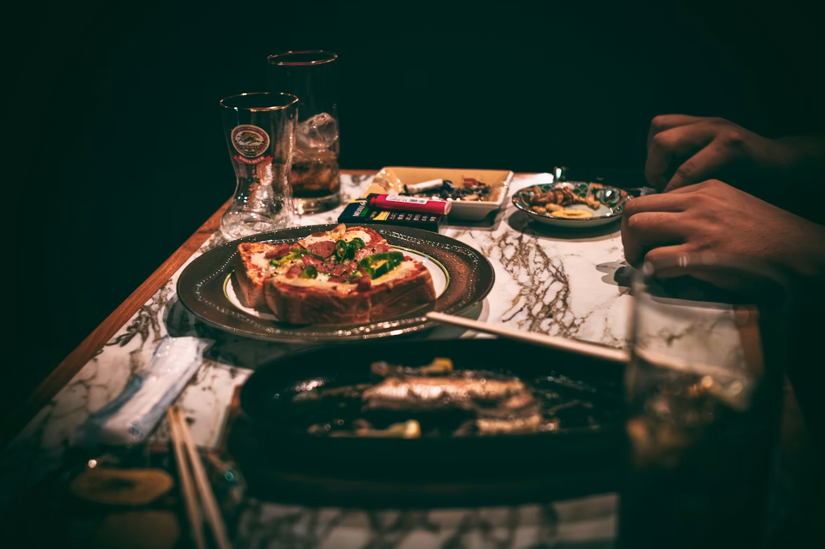 Private dining table at Baresca
